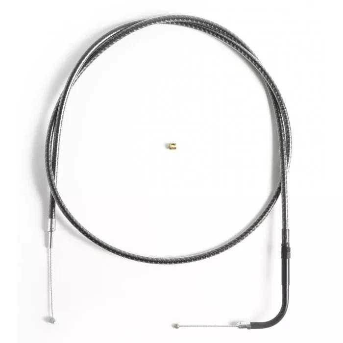 Magnum KARBONFIBR 37 7/16" Throttle Cable Smooth 90 Degree Harley Big Twin 84-17
