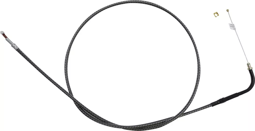 Magnum KARBONFIBR 42" Idle CruiseCable 90 Deg Smooth Harley Big Twin 84-17