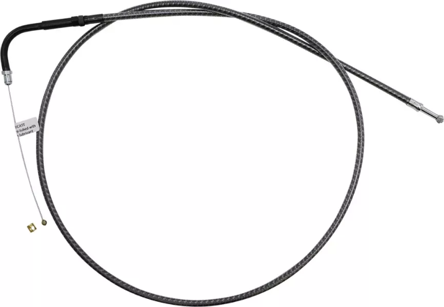 Magnum KARBONFIBR 44 7/16" Throttle Cable Smooth 90 Degree Harley Big Twin 84-17