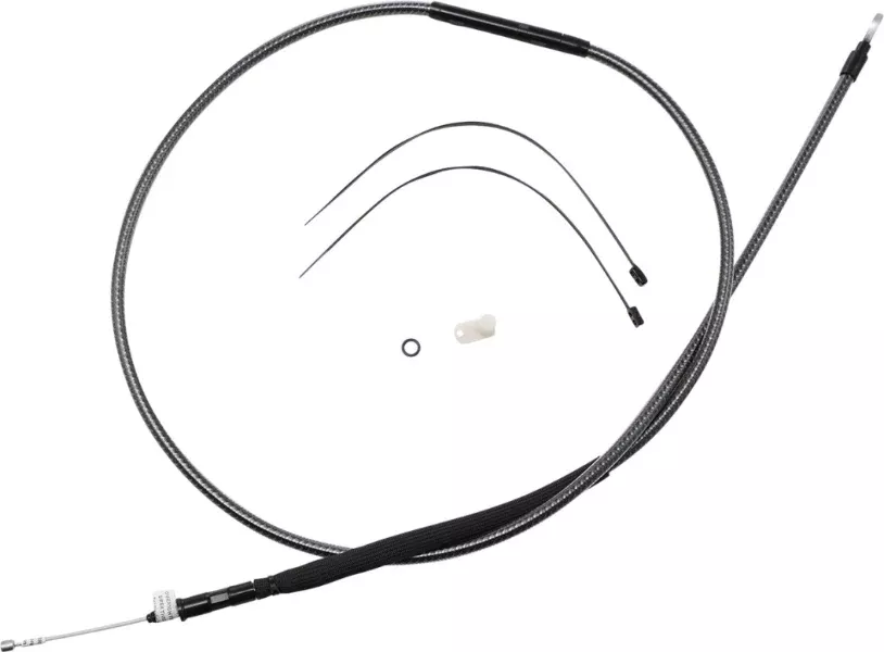Magnum KARBONFIBR 70 11/16" High-Efficiency Polished Clutch Cable Harley 08-Up