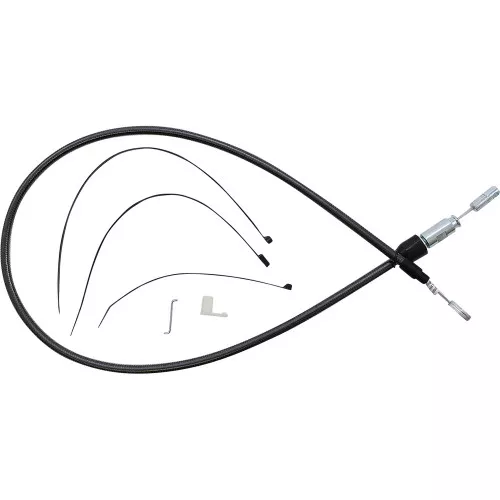 Magnum Quick Connect Upper Clutch Cable for Harley - Black Pearl