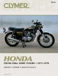 MANUAL Honda CB350-550, CLYMER M332 REPAIR Maintenance