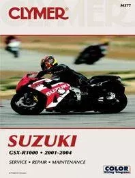 MANUAL Suzuki GSX-R1000 01-04, CLYMER M377 REPAIR Maintenance