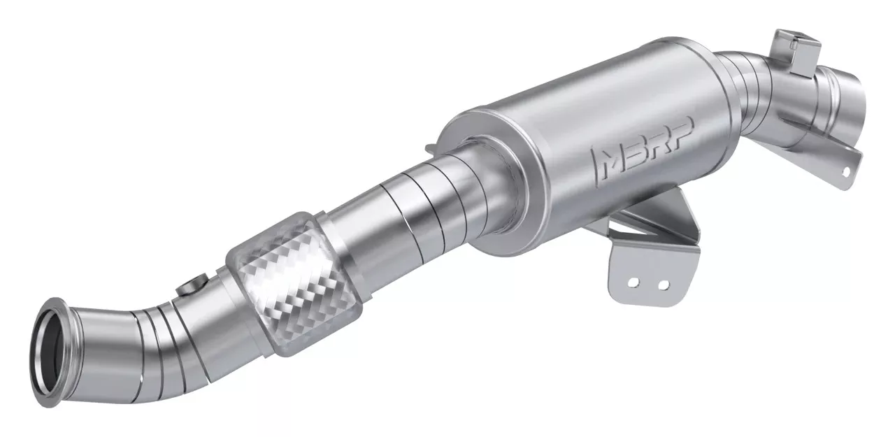 MBRP Single Turbo Back Performance Series Slip-On Exhaust Can-Am Maverick R 2024-2026