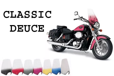 Memphis Shades Handlebar Mount Windshield -Classic Deuce Style for Hondas with 7/8-1" Bars & 7" Headlights