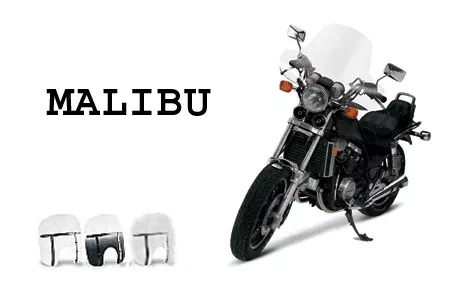 Memphis Shades Handlebar Mount Windshield -Malibu Style for Hondas with 7/8-1" Bars