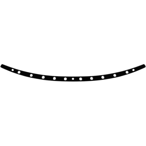 Memphis Shades Holes Stainless Steel Windshield Trim for Harley Touring