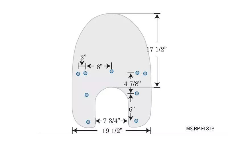 Memphis Shades Replacement Plastic for certain FLSTS/FXSTS '93-07w/ Detachable Compact Windshields CHECK ALL MEASUREMENTS FIRST