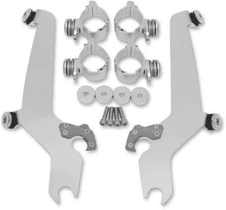 Memphis Shades Sportshield No-Tool Windshield Mounting Hardware for V-Star 650 Custom'98-Up