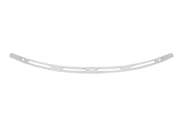 Memphis Shades Stainless Steel Windshield Trim for '14-Up FLHT, FLHX, FLHTCUTG ModelsSlots, Black Contrast