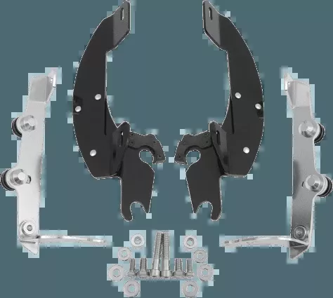 MemphisShadesBatwing Windshield Mounting Kit for Aero 750 '04-09-Black FAIRING AND WINDSHIELD NOT INCLUDED