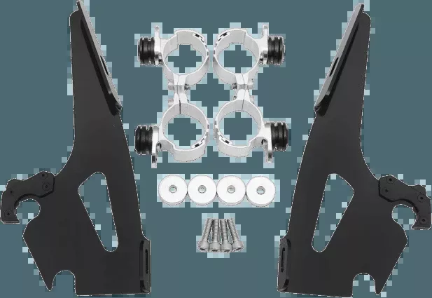 MemphisShadesBatwing Windshield Mounting Kit for Spirit 1100 '97-08-Black FAIRING AND WINDSHIELD NOT INCLUDED