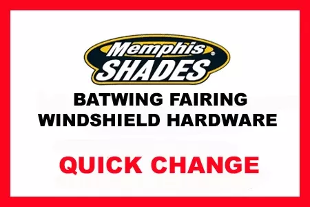 MemphisShadesBatwing Windshield Mounting Kit for Stratoliner/Roadliner'06-Up-PolishedFAIRING AND WINDSHIELD NOT INCLUDED