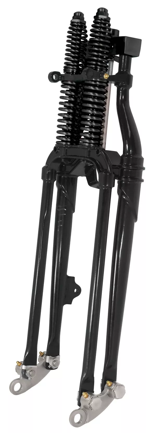 Mid USA 35251 18" Black Antique Style Springers 1" OD Stem Harley & Custom