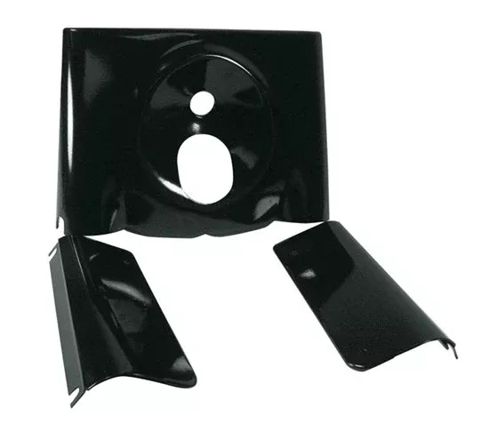 Mid USA 36826 V-Factor Black Smooth Front Fork Panel Set 86-16 Harley Softail
