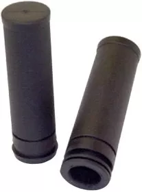 Mid USA 42094 V-Factor Black Fly-By-Wire Rubber Handlebar Grips Harley 08-Up