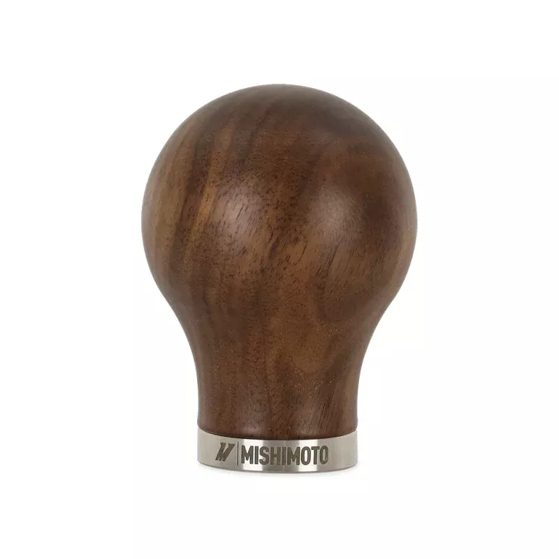Mishimoto Round Steel Core Wood Shift Knob – Walnut