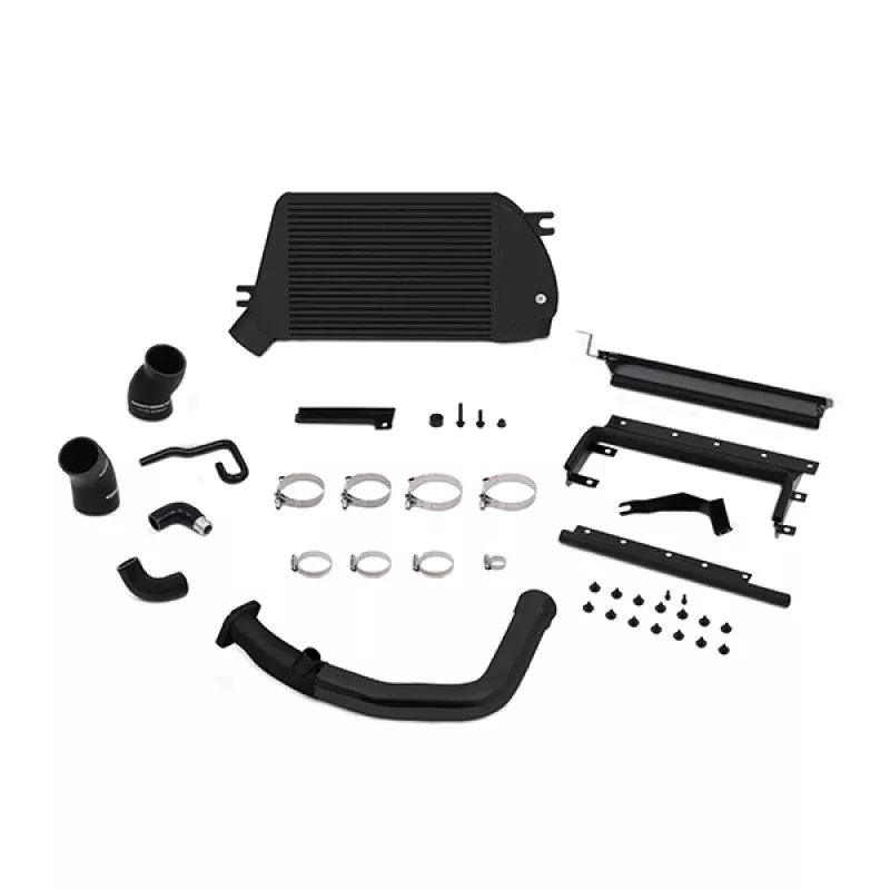Mishimoto Top-Mount Intercooler Kit – Powder Coated Black & Black Pipes fits 2014-2018 Subaru Forester 2.0XT Premium / 2015-2021 Subaru WRX