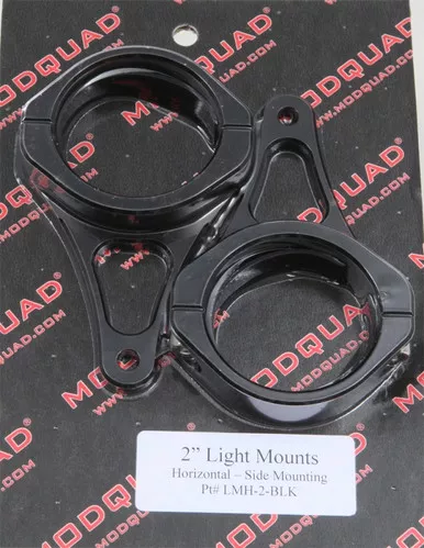 Modquad Mq Light Mnt 2" Horz Mnt Blk - LMH-2-BLK