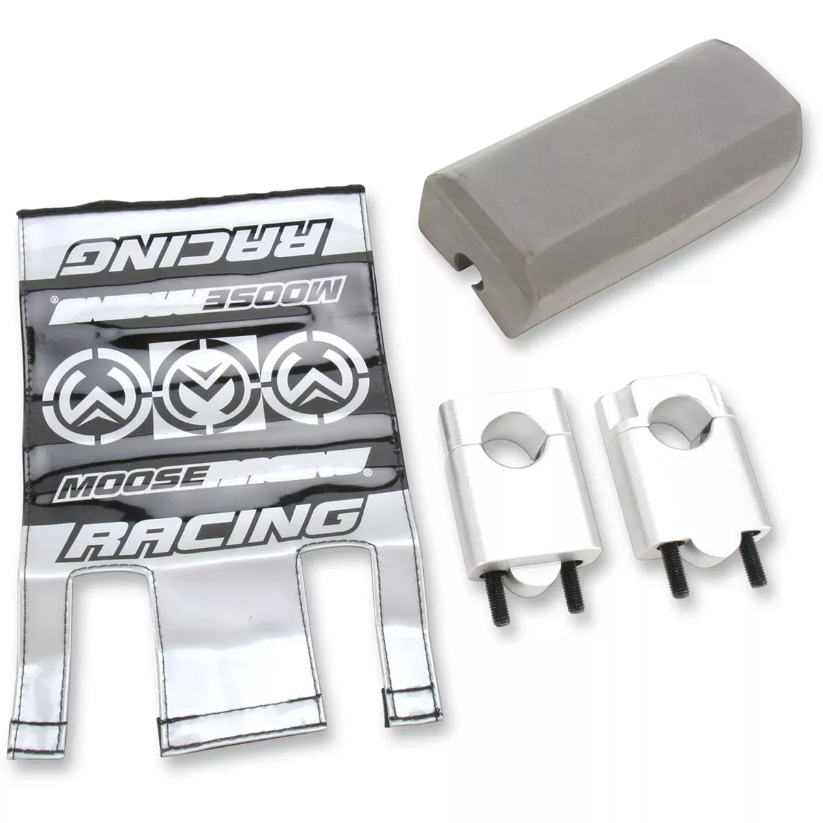 MOOSE OFFROAD 0603-0344 1MS0762P61-SS28 Universal Handlebar Clamp Kit Handlebar Mount Clamp – 50 mm – Universal