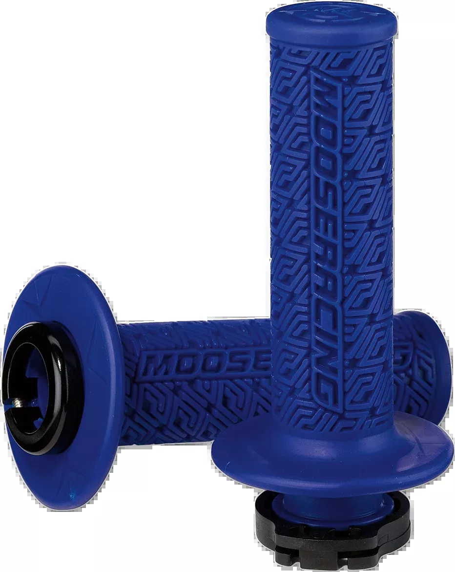 Moose Offroad 36 Series Lock-On Grips – Blue/Black-B36MRU-B