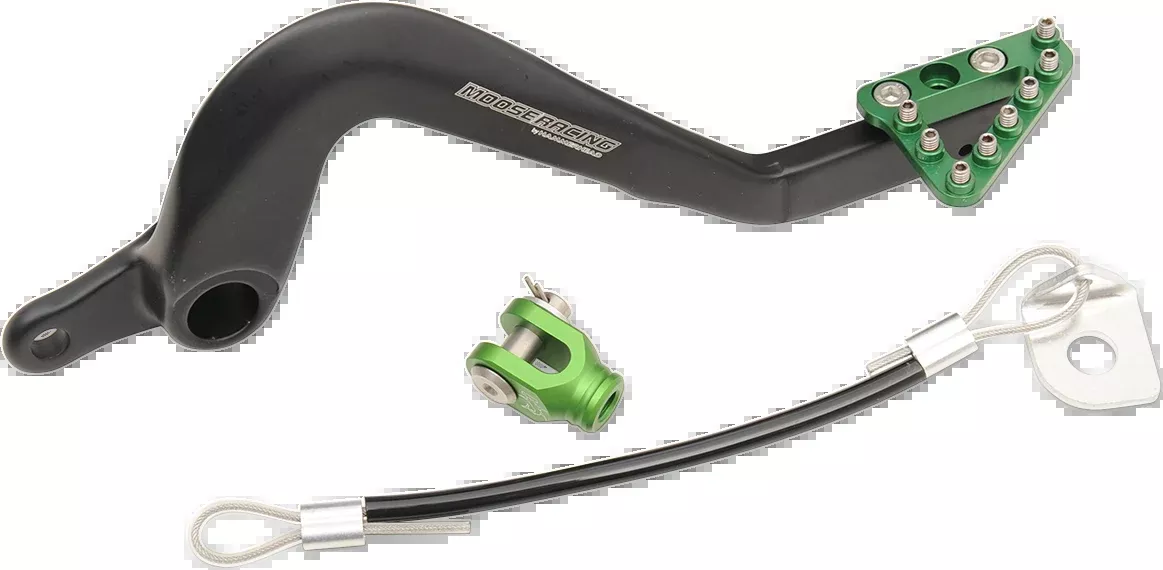 Moose Offroad Brake Pedal – Green – Kawasaki-82-0343-21-33
