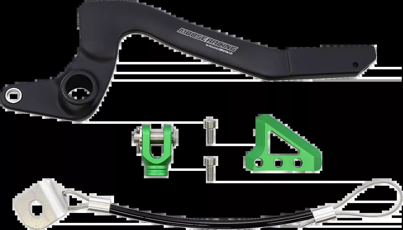 Moose Offroad Brake Pedal – Green – Kawasaki-82-0344-21-33