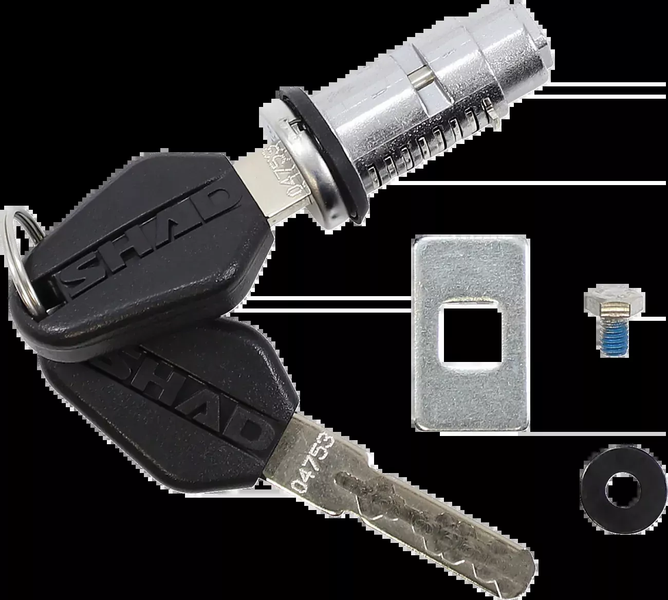 Moose Offroad Kenai Top Case Cylinder Lock-D1TRBO1R