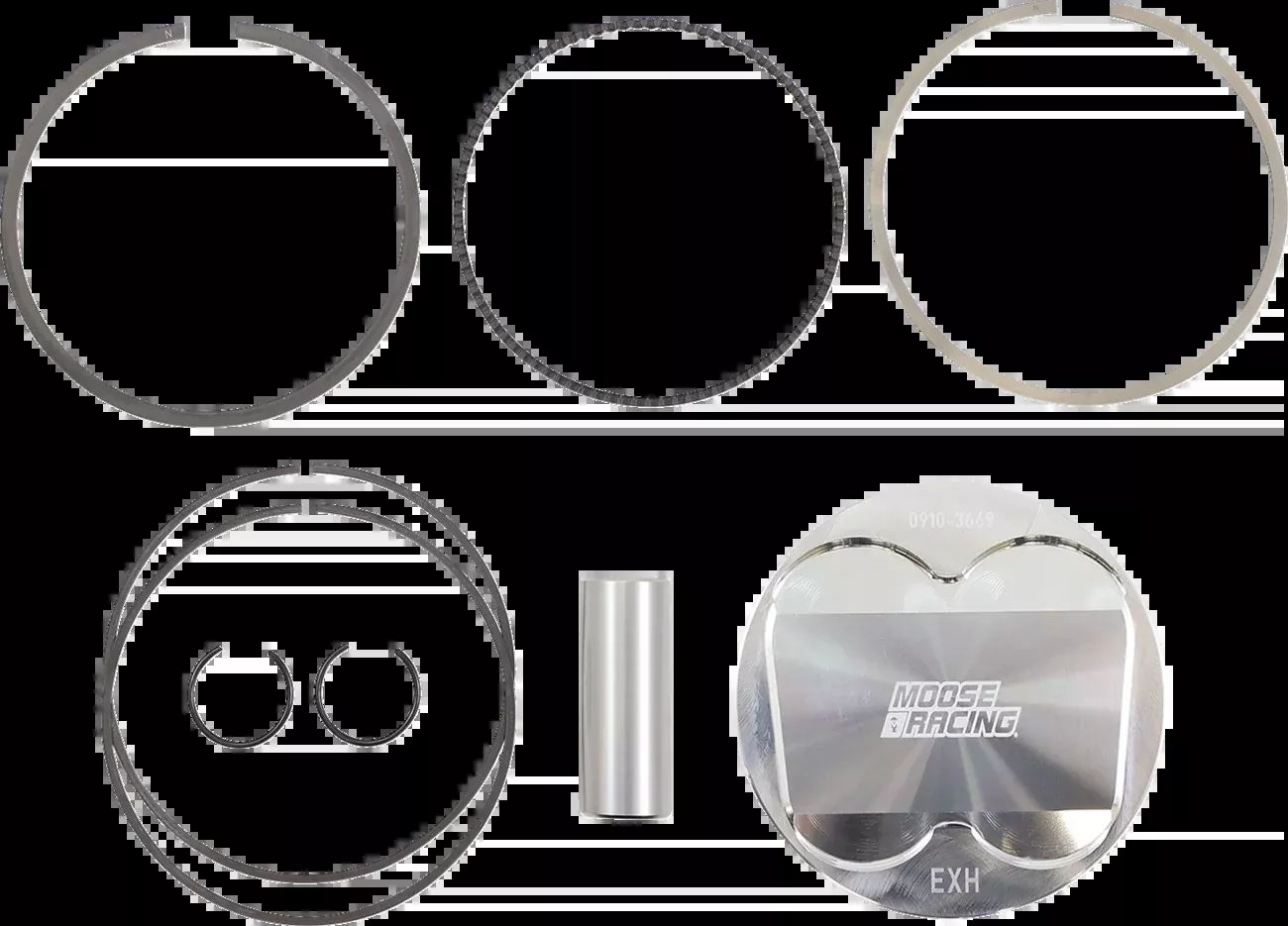 Moose Offroad Piston Kit – 102.00 mm – Suzuki-MP4013A