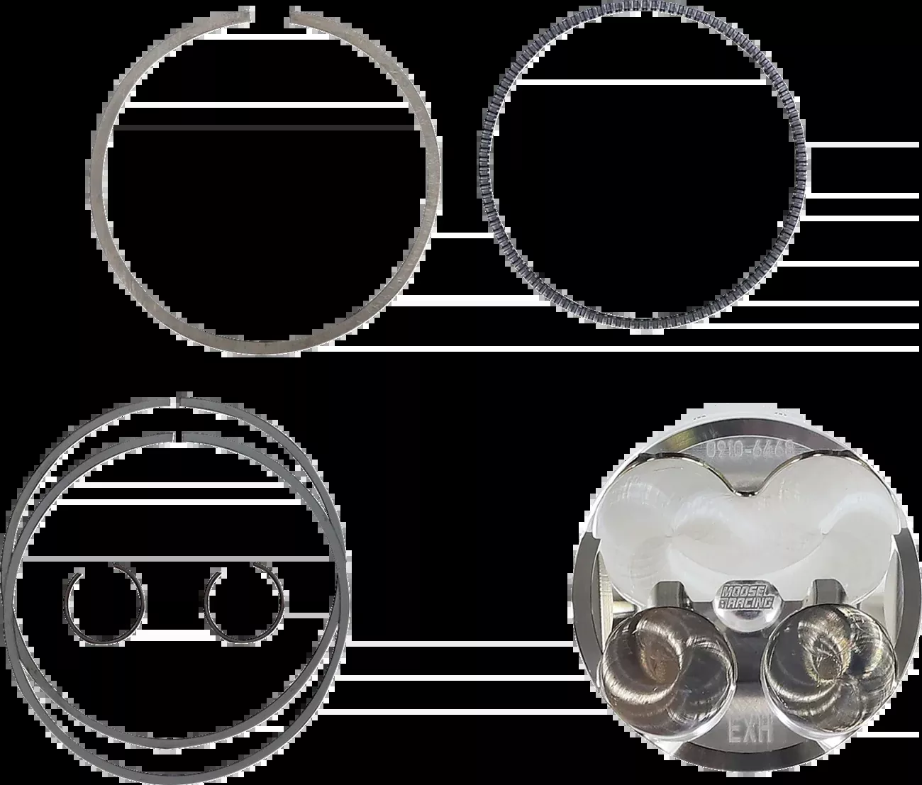 Moose Offroad Piston Kit – 66.00 mm – Honda-MP2044C