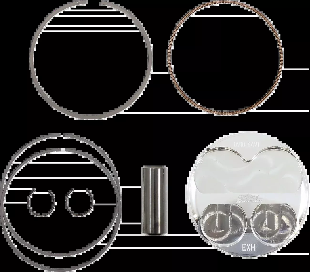 Moose Offroad Piston Kit – 77.00 mm – Kawasaki-MPX3050C