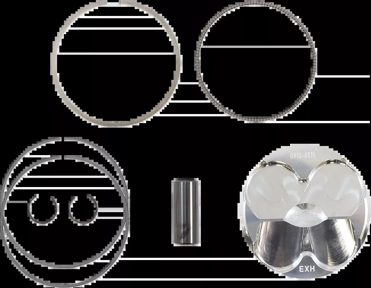 Moose Offroad Piston Kit – 77.00 mm – Kawasaki-MPX3062