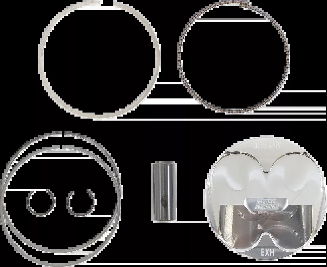 Moose Offroad Piston Kit - 79.00 mm - Honda-MPX2083A-P