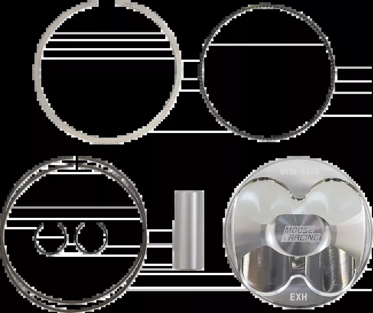 Moose Offroad Piston Kit – 96.00 mm – Honda-MP2009