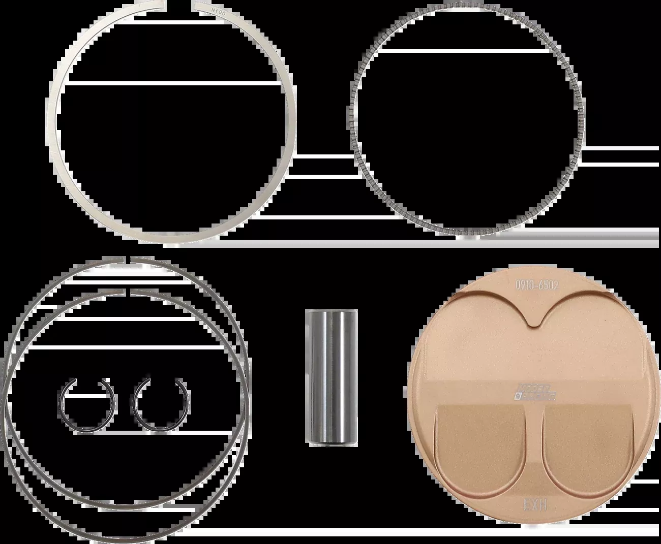 Moose Offroad Piston Kit – 96.00 mm – Honda-MPX2180
