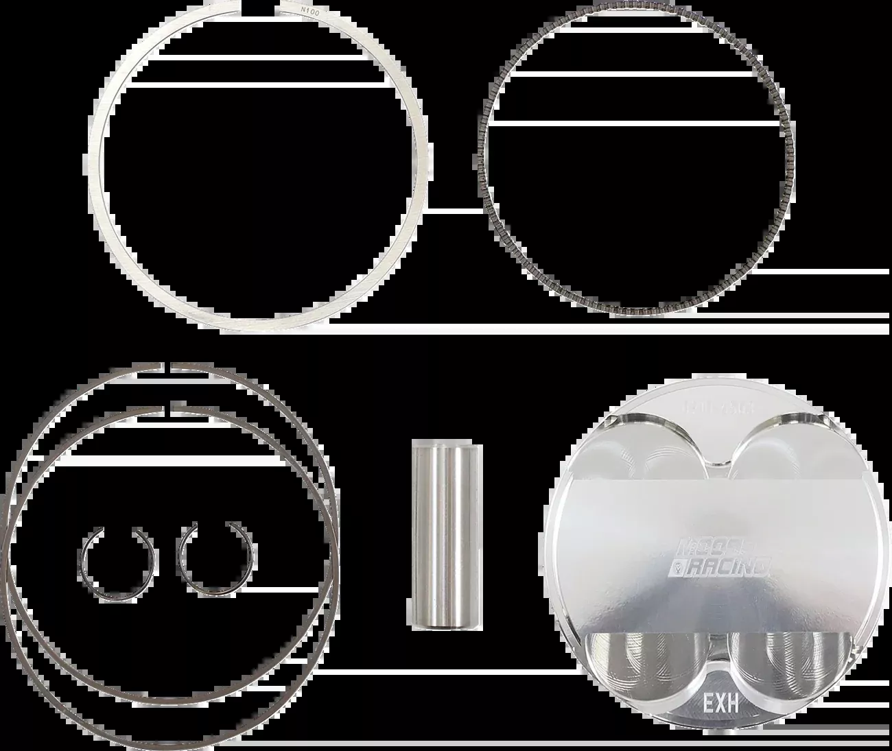 Moose Offroad Piston Kit – 96.00 mm – Kawasaki-MPX3030
