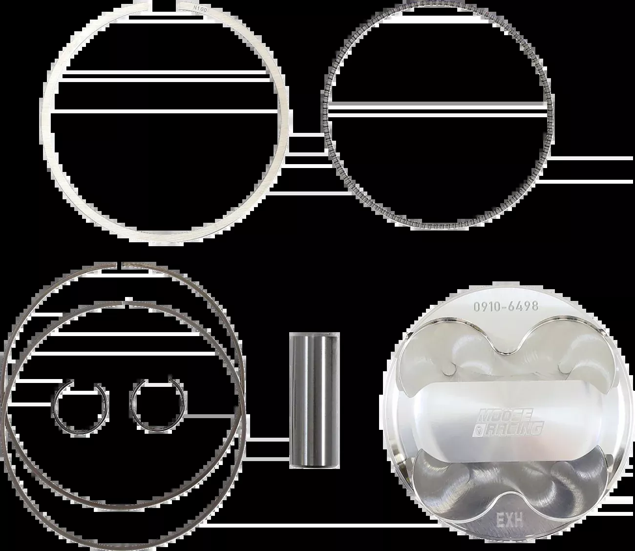 Moose Offroad Piston Kit – 96.00 mm – Kawasaki-MPX3036
