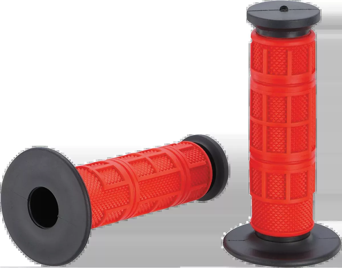 Moose Offroad Qualifier Grips – Full Waffle – Red-MG-11-RBM