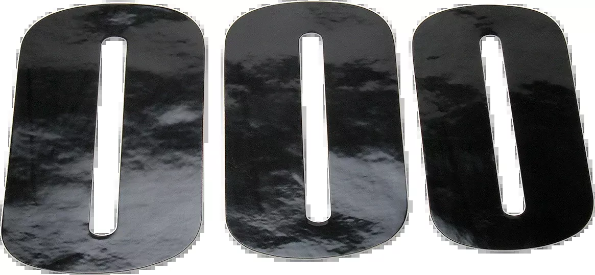 Moose Offroad Race Number 0 - Black - 6"-80110