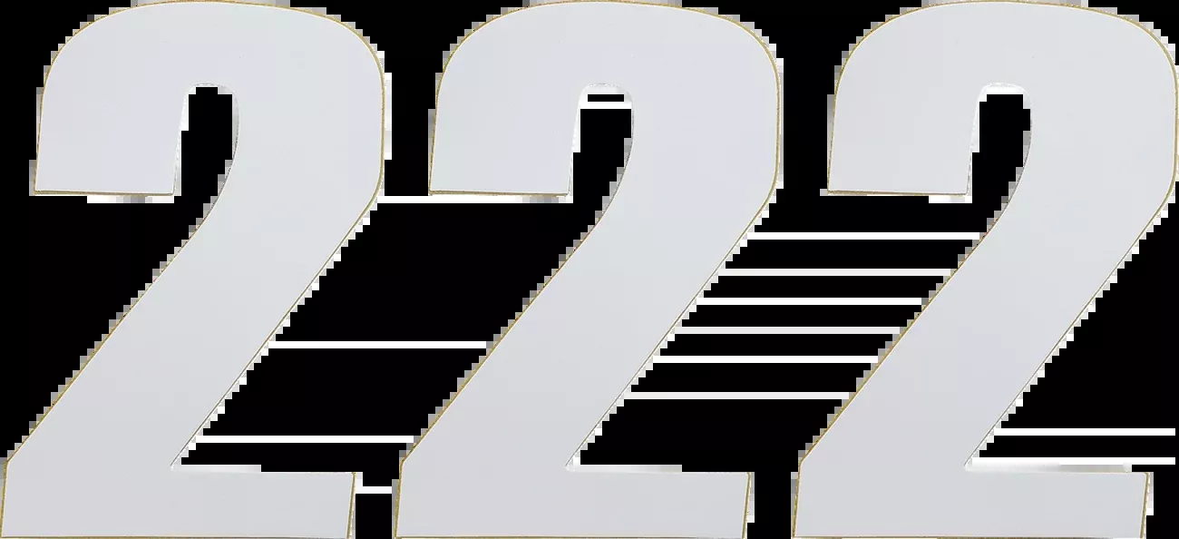 Moose Offroad Race Number 2 - White - 6"-80102