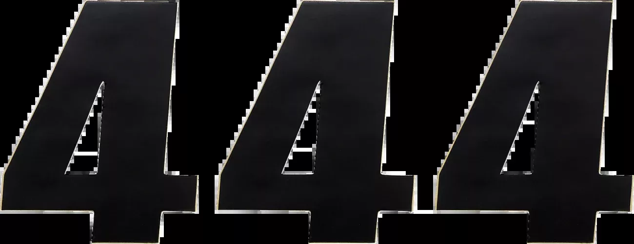 Moose Offroad Race Number 4 – Black – 4.5″-80014