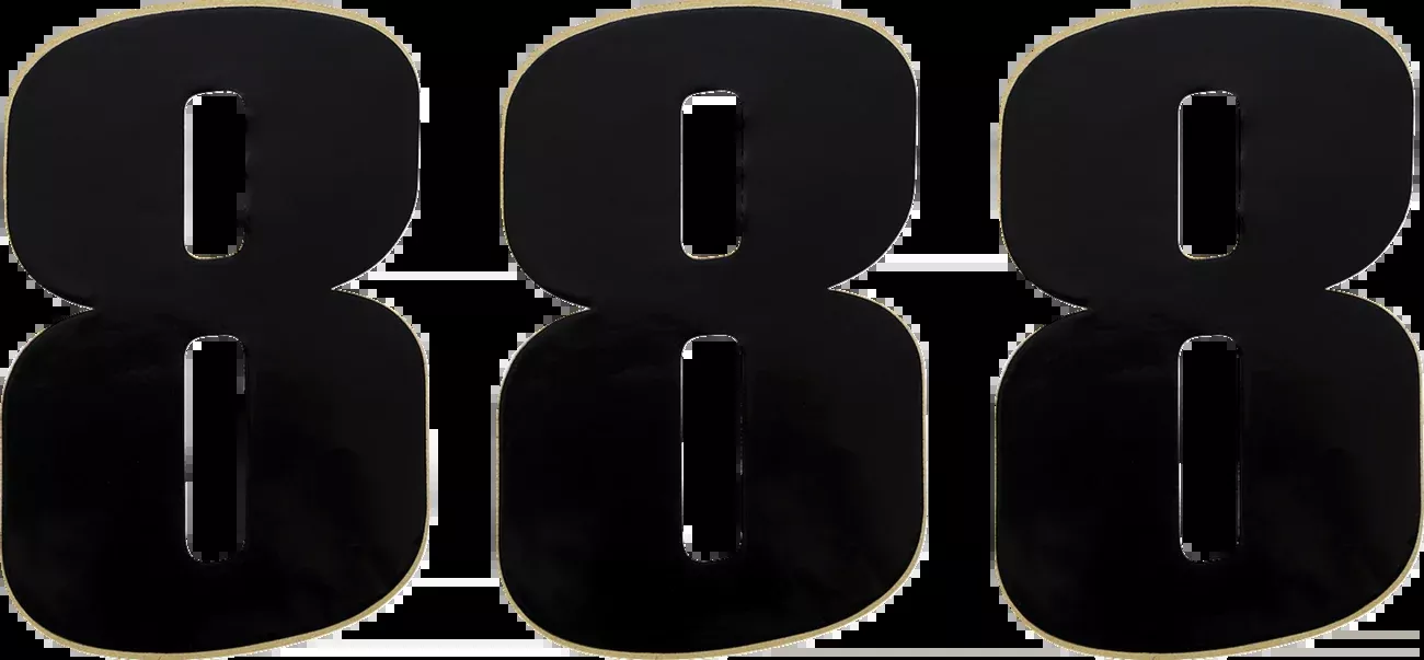 Moose Offroad Race Number 8 – Black – 6″-80118