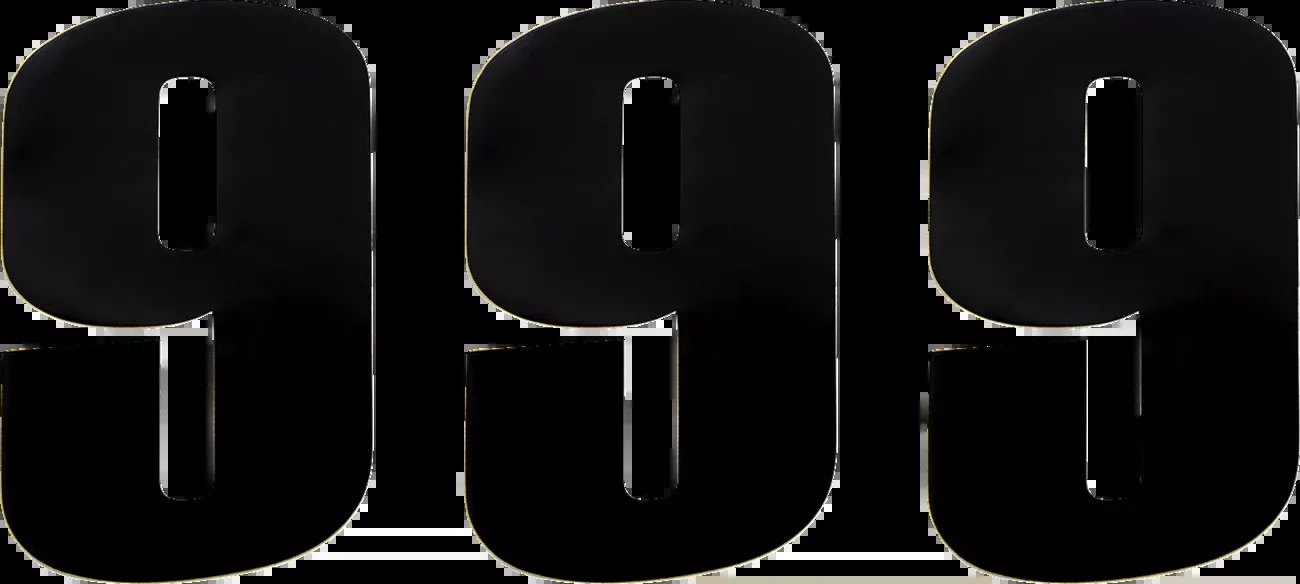 Moose Offroad Race Number 9 – Black – 6″-80119