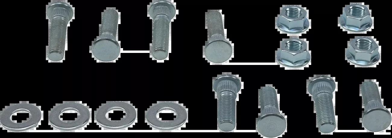 Moose Offroad Wheel Stud/Nut Kit – Front/Rear – Polaris 300/700-85-1131