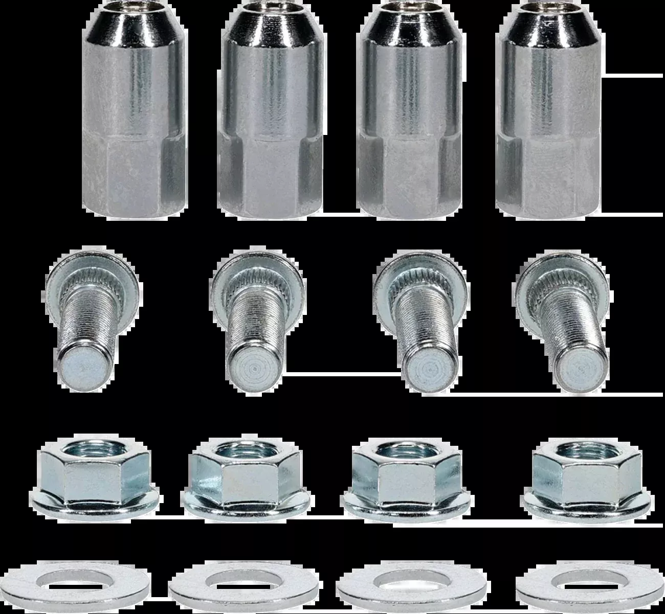 Moose Offroad Wheel Stud/Nut Kit - Front/Rear - Polaris-85-1127
