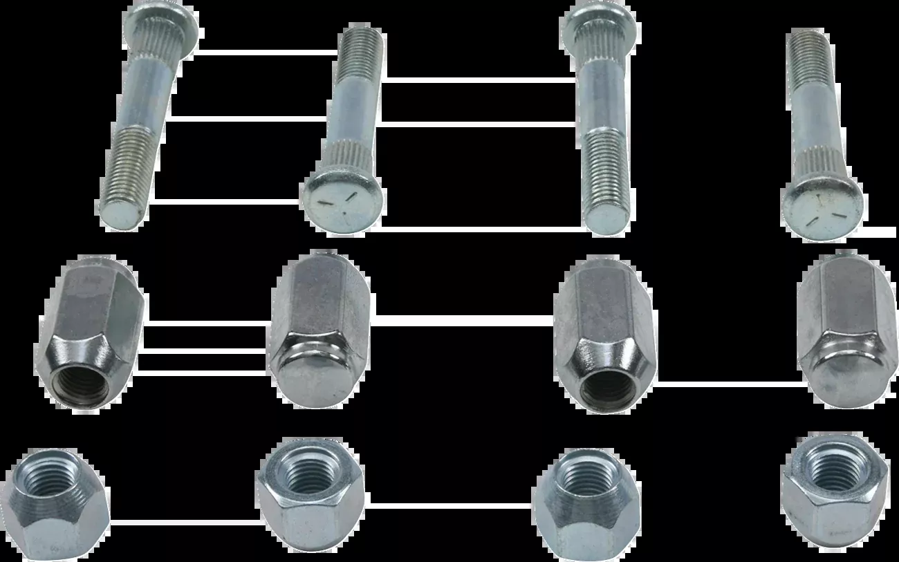 Moose Offroad Wheel Stud/Nut Kit - Front/Rear - Polaris-85-1139