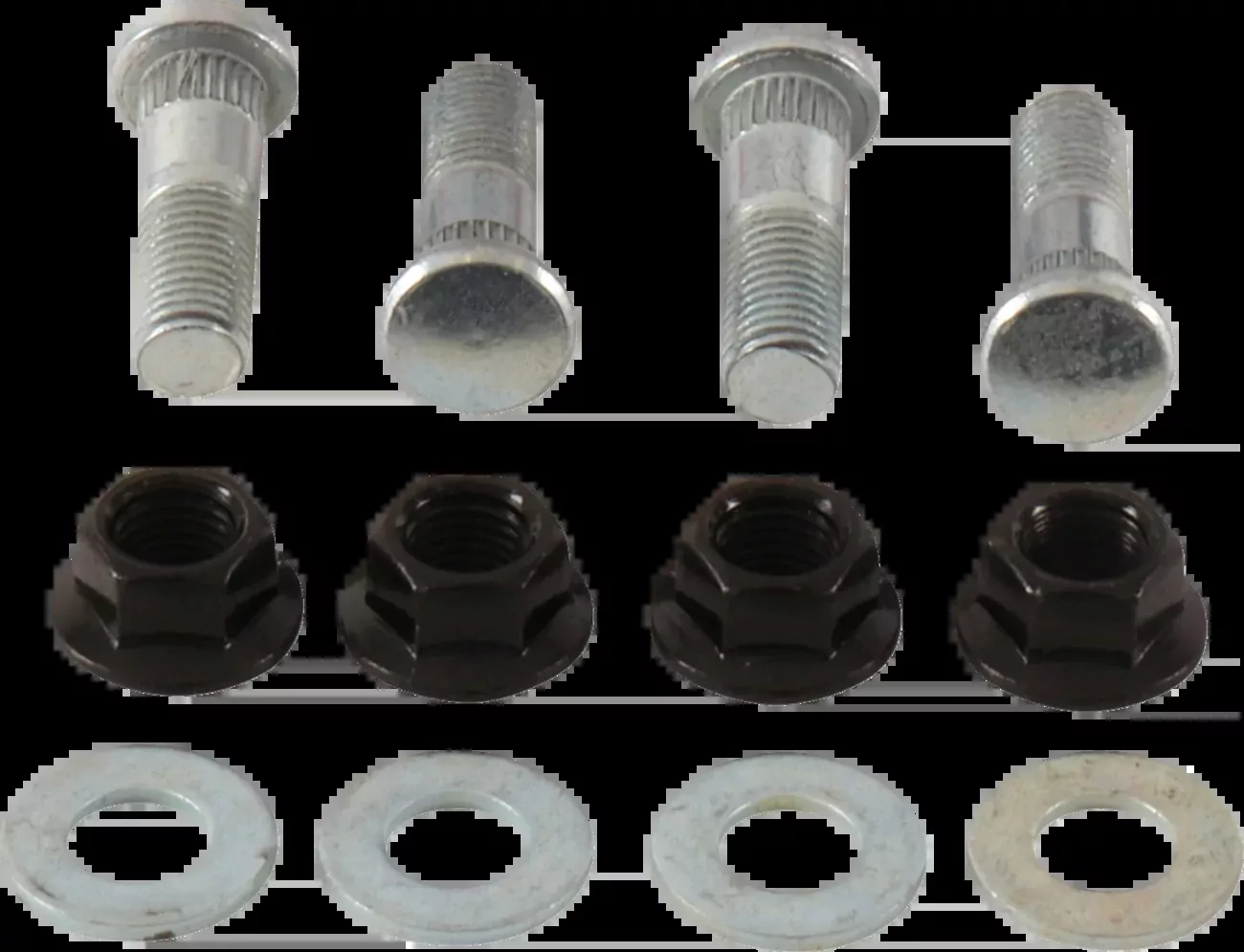 Moose Offroad Wheel Stud/Nut Kit - Front/Rear - Suzuki 250 QuadRunner-85-1062
