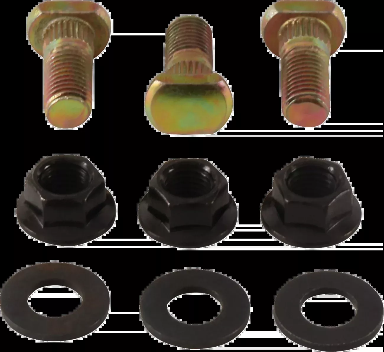 Moose Offroad Wheel Stud/Nut Kit - Front/Rear - Suzuki 80/90 QuadSport-85-1055