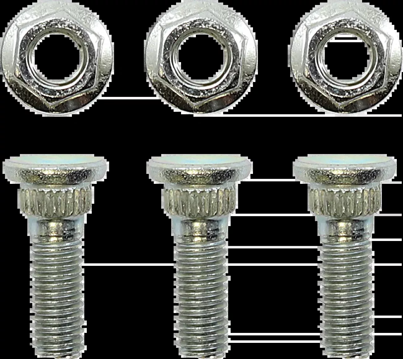 Moose Offroad Wheel Stud/Nut Kit – Rear – Yamaha 80-85-1015