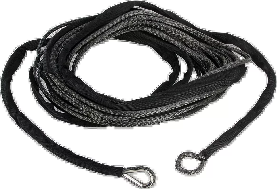 Moose Utility Black 3/16" x 50' Synthetic Universal ATV Winch Rope Cable